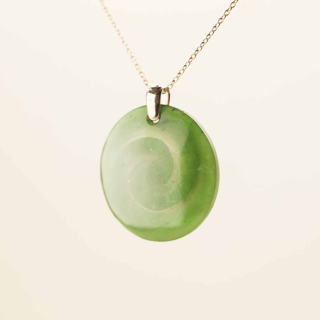 Kahurangi Pounamu Porowhita Koru Pendant