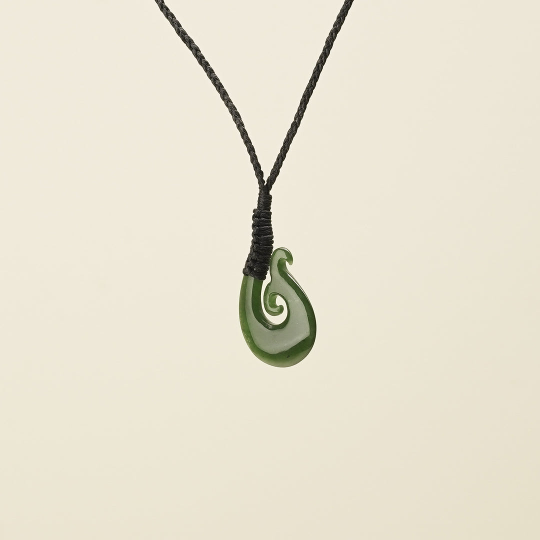 Hei Matau Whale's Tail Small Pendant