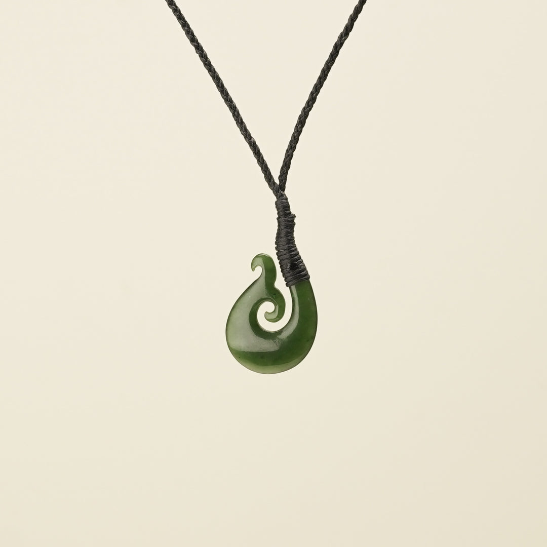 Hei Matau Whale's Tail Small Pendant