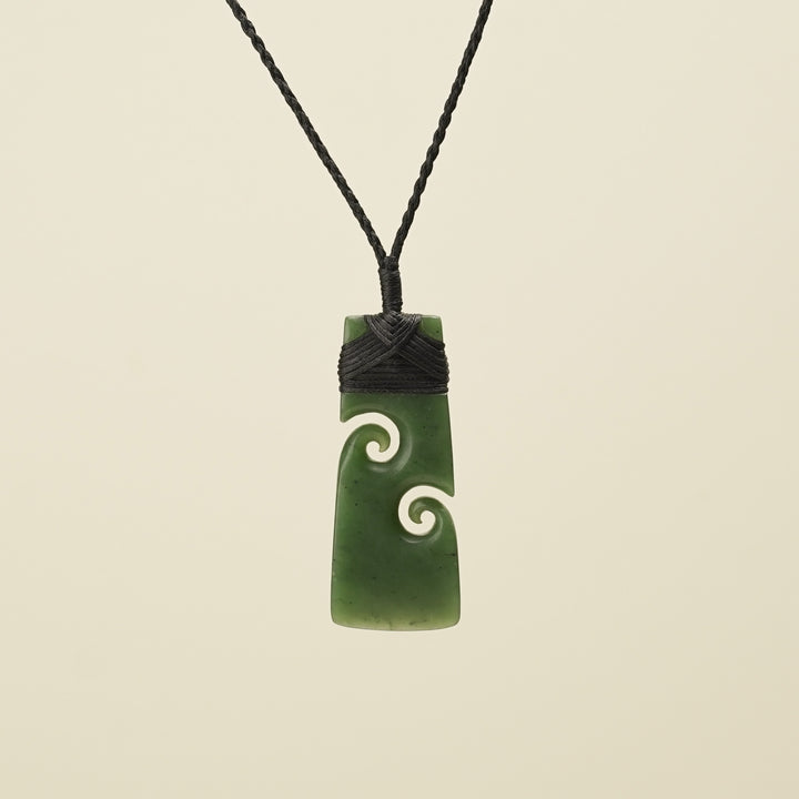 Toki with Koru Kahurangi Matte Greenstone Large