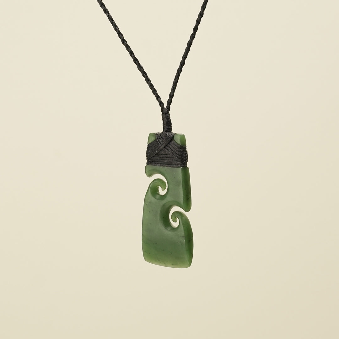 Toki with Koru Kahurangi Matte Greenstone Large