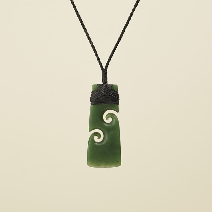 Toki with Koru Kahurangi Matte Greenstone Large