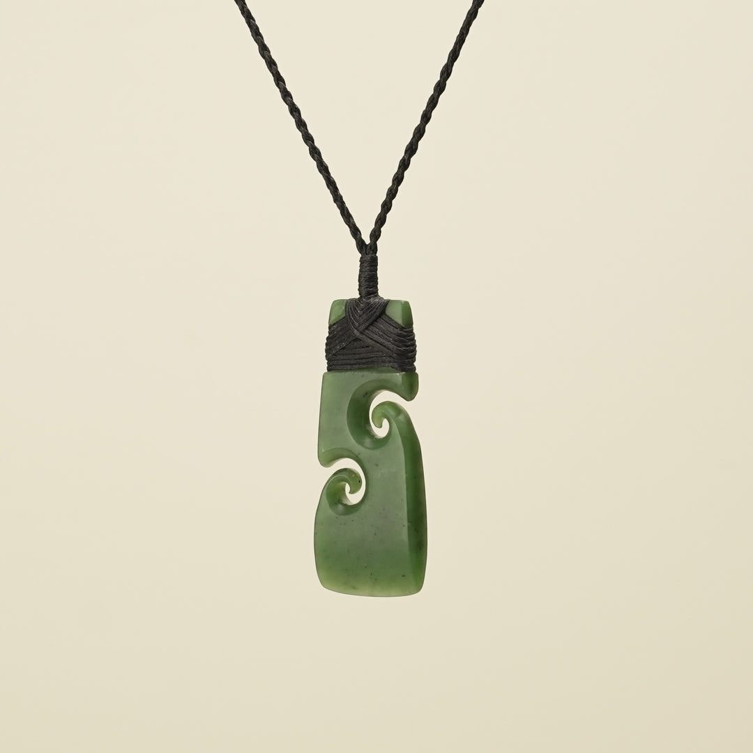 Toki with Koru Kahurangi Matte Greenstone Large