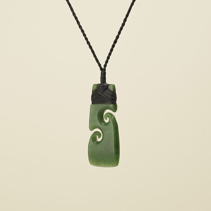 Toki with Koru Kahurangi Matte Greenstone Large