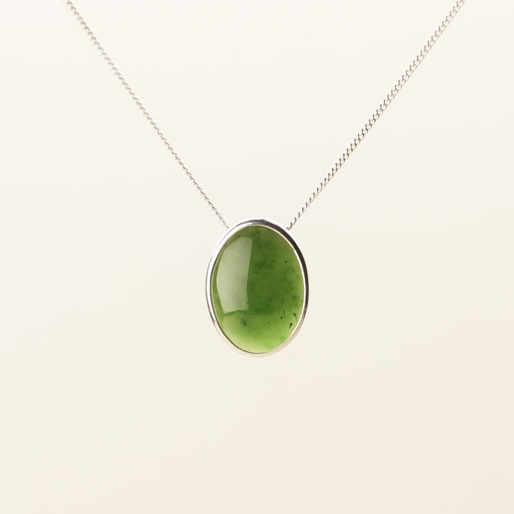Kahurangi Pounamu S/S Oval Pendant