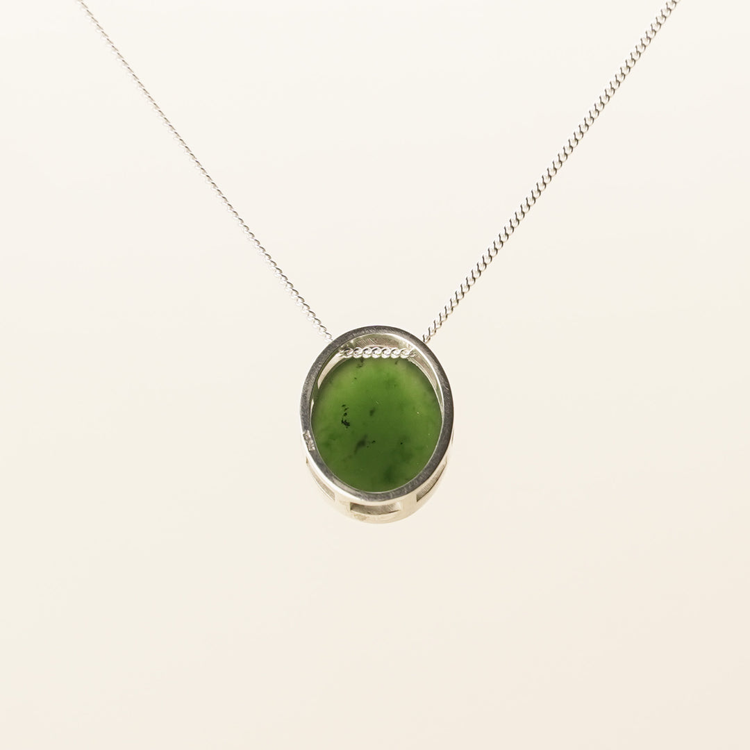 Kahurangi Pounamu S/S Oval Pendant