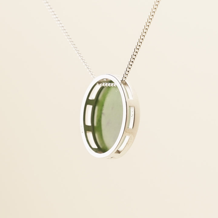 Kahurangi Pounamu S/S Oval Pendant