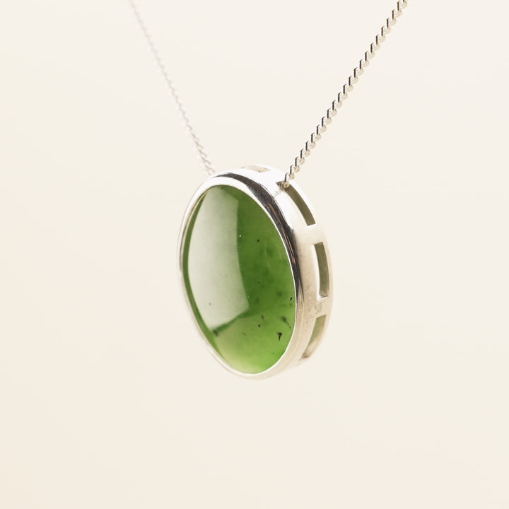 Kahurangi Pounamu S/S Oval Pendant