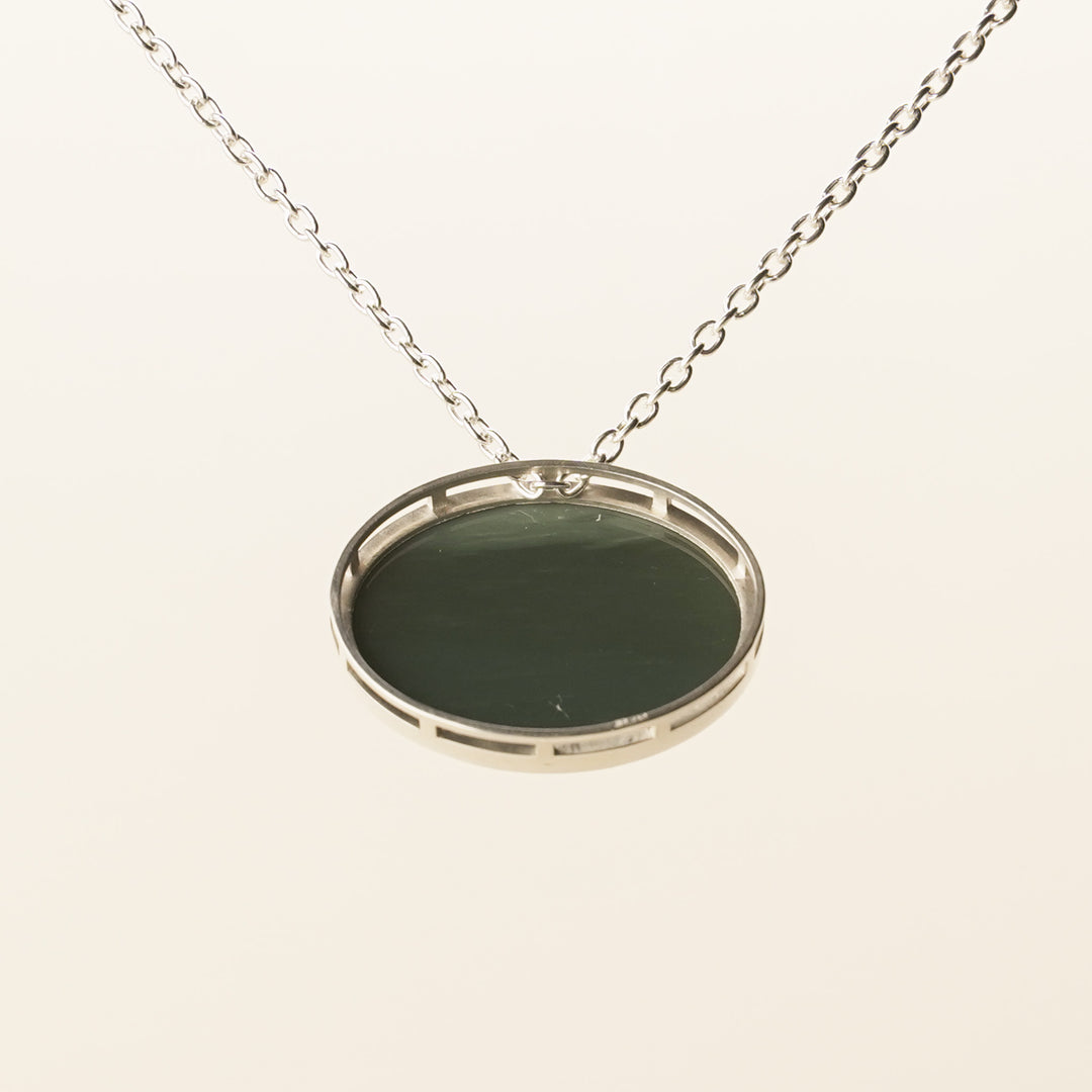 Inanga Pounamu S/S Oval Pendant