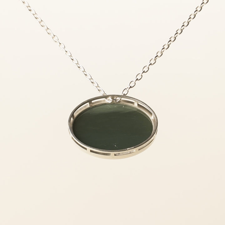 Inanga Pounamu S/S Oval Pendant