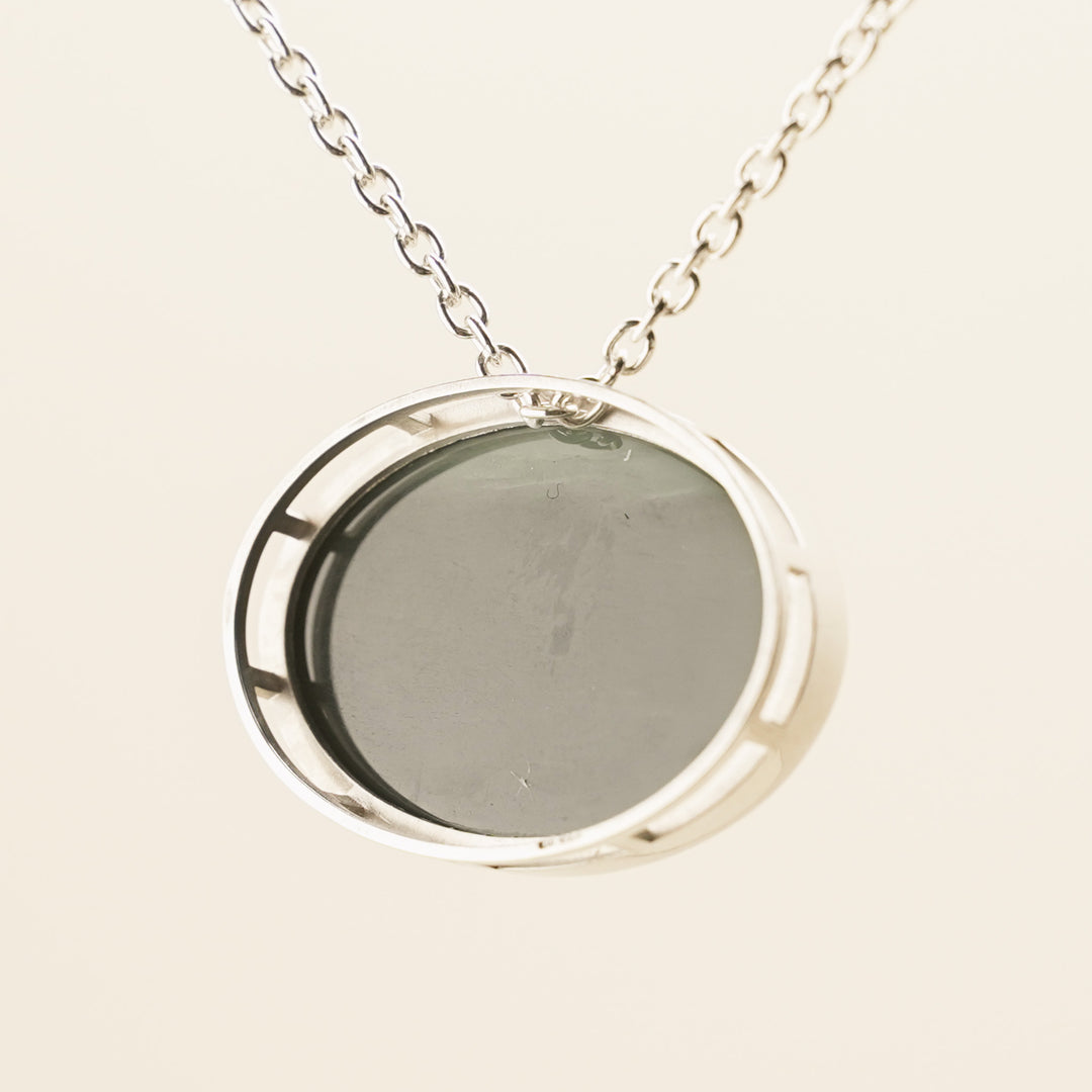 Inanga Pounamu S/S Oval Pendant