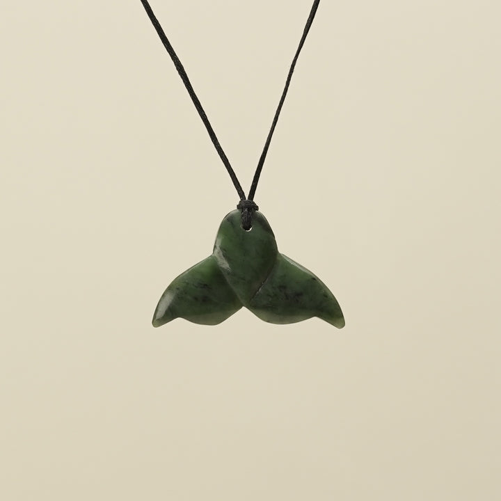 Whale's Tail Pounamu Large Pendant