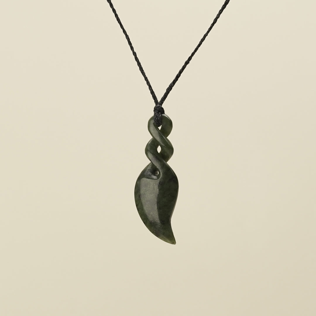 Double Pikorua Hapopo Pounamu Large