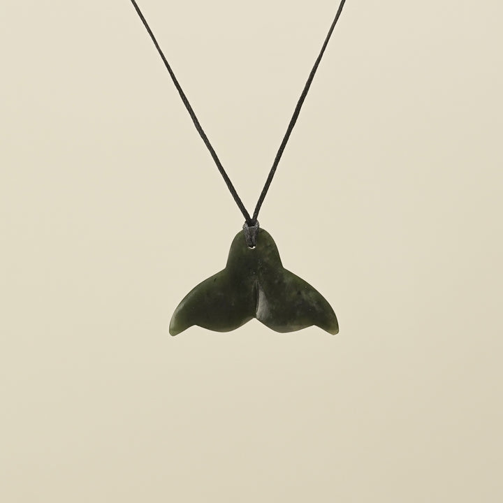 Whale's Tail Pounamu Large Pendant