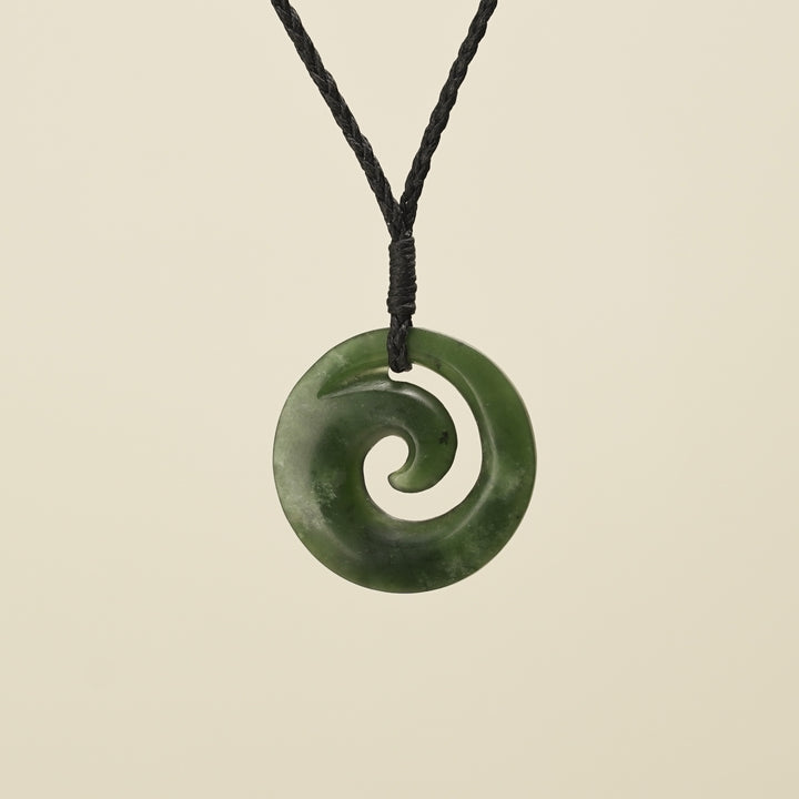 Koru Kawakawa Small Pounamu Pendant