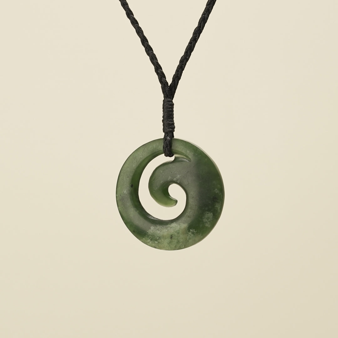Koru Kawakawa Small Pounamu Pendant
