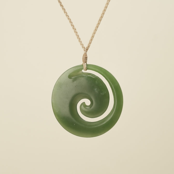 Koru Kahurangi Extra Large Pounamu Pendant