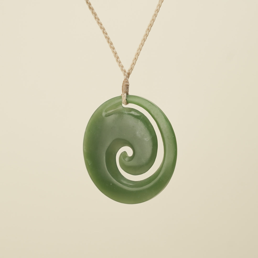 Koru Kahurangi Extra Large Pounamu Pendant