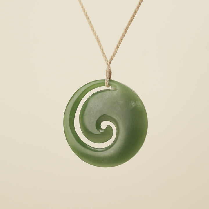 Koru Kahurangi Extra Large Pounamu Pendant