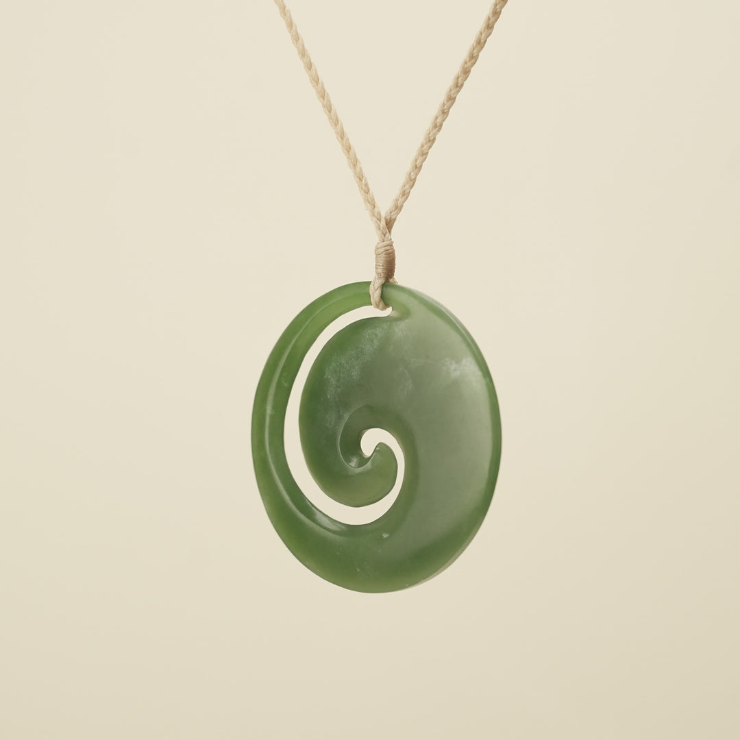 Koru Kahurangi Extra Large Pounamu Pendant