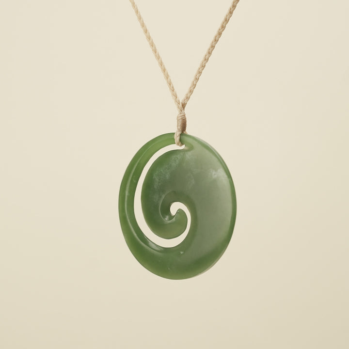 Koru Kahurangi Extra Large Pounamu Pendant