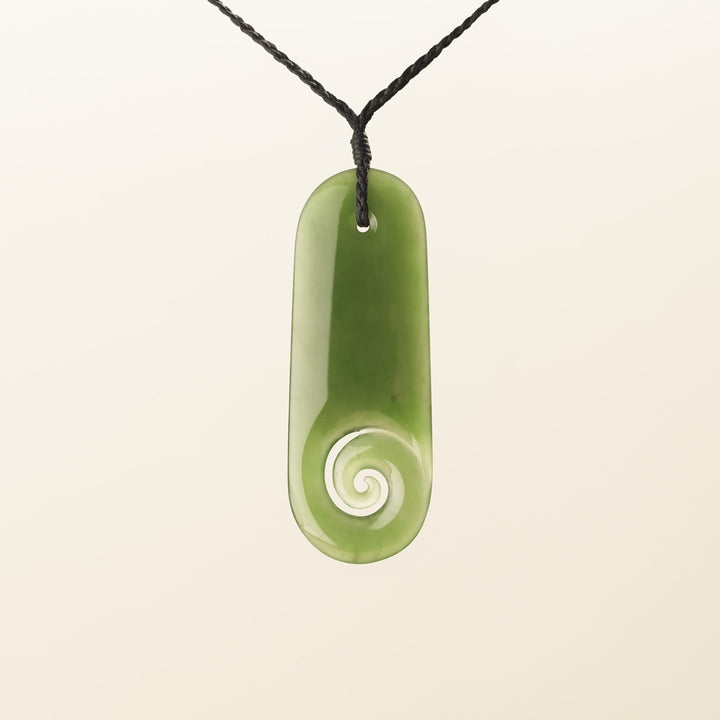 Kahurangi Pounamu Roimata Koru Pendant