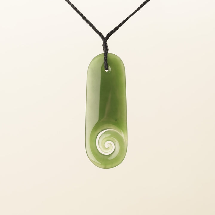 Kahurangi Pounamu Roimata Koru Pendant