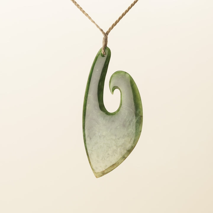 Putiputi Pounamu Hei Matau L Pendant