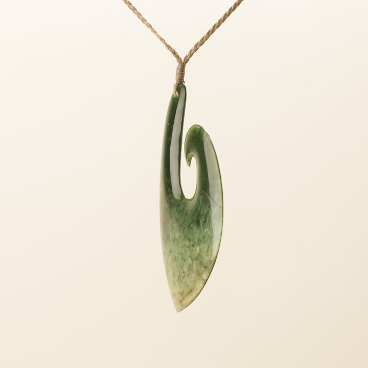 Putiputi Pounamu Hei Matau L Pendant