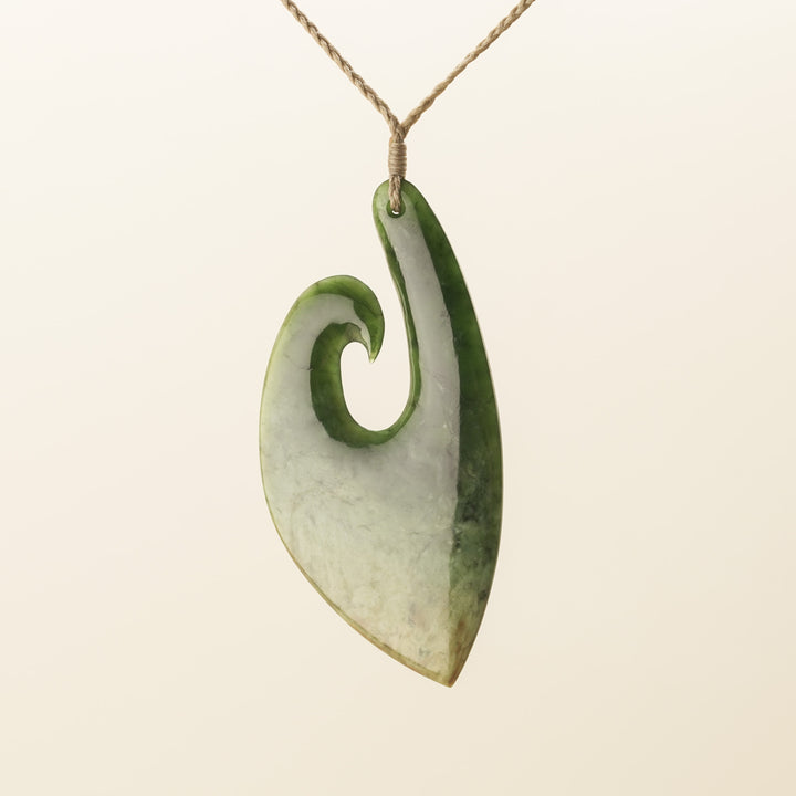 Putiputi Pounamu Hei Matau L Pendant