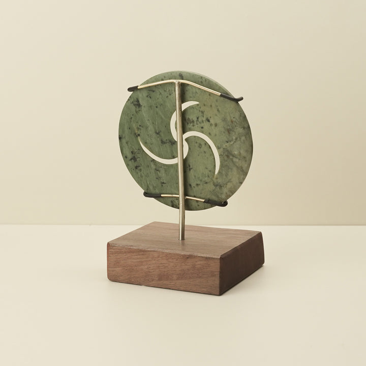 Porowhita Kōkopu Koru Pounamu Sculpture