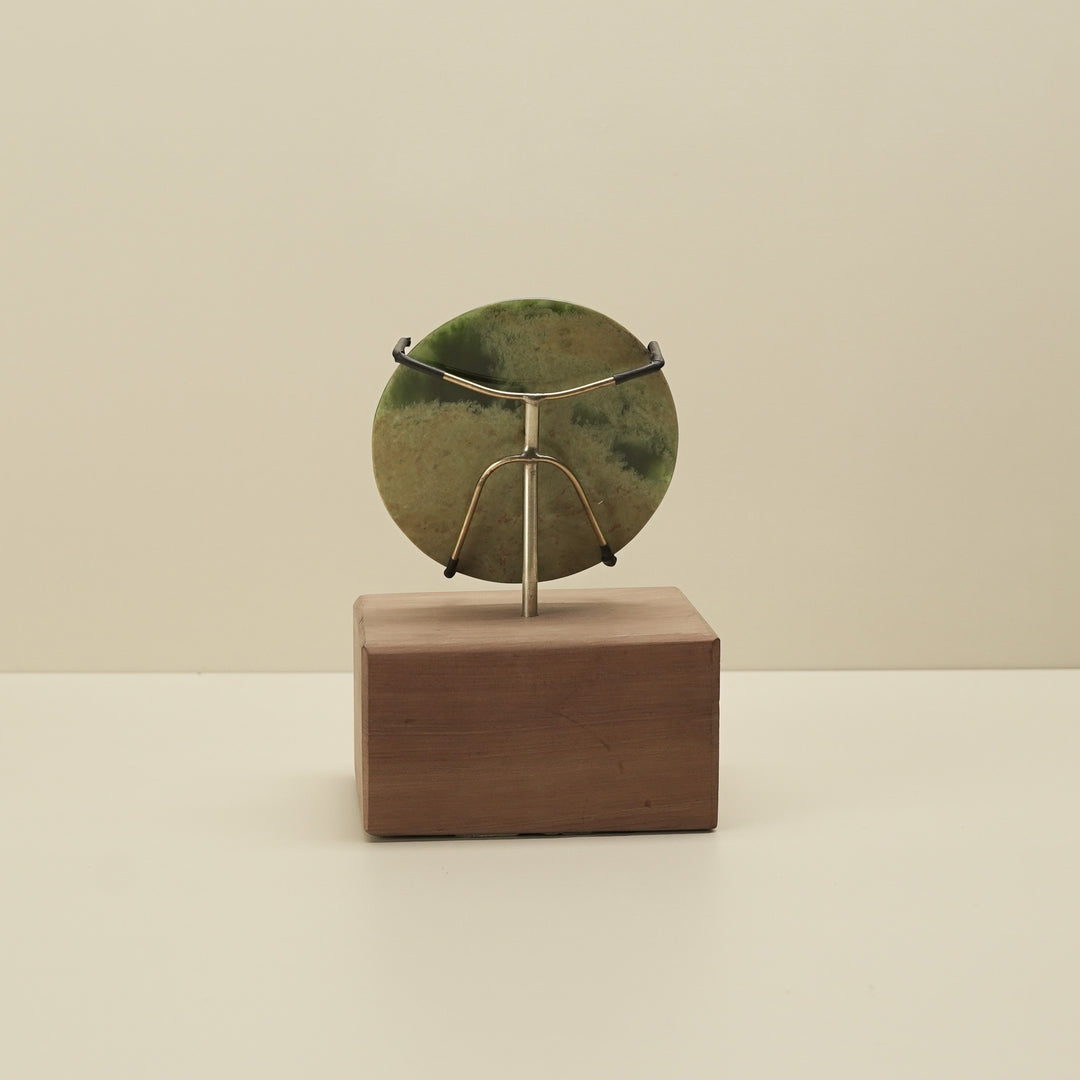 Porowhita Flower (Putiputi) Pounamu Sculpture