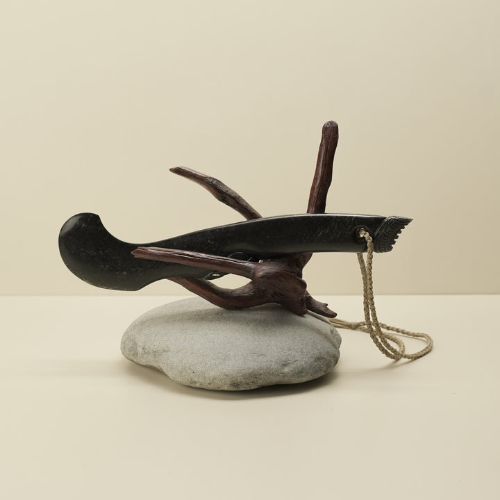 Wahaika Pounamu Club Sculpture – Kaitiaki of Tradition