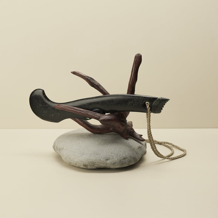Wahaika Pounamu Club Sculpture – Kaitiaki of Tradition