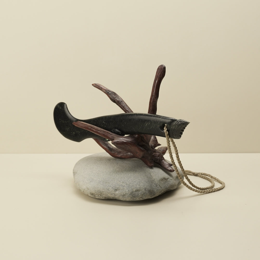 Wahaika Pounamu Club Sculpture – Kaitiaki of Tradition
