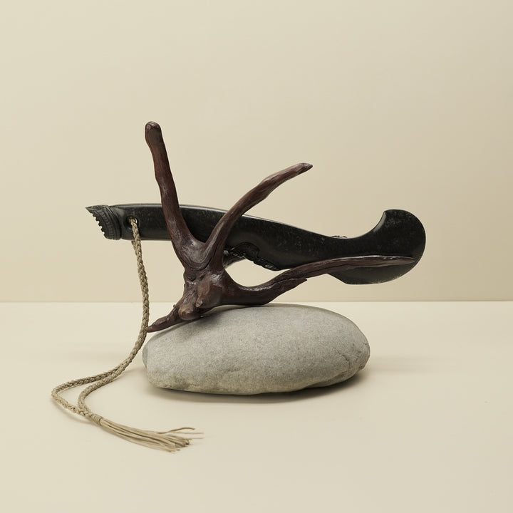 Wahaika Pounamu Club Sculpture – Kaitiaki of Tradition