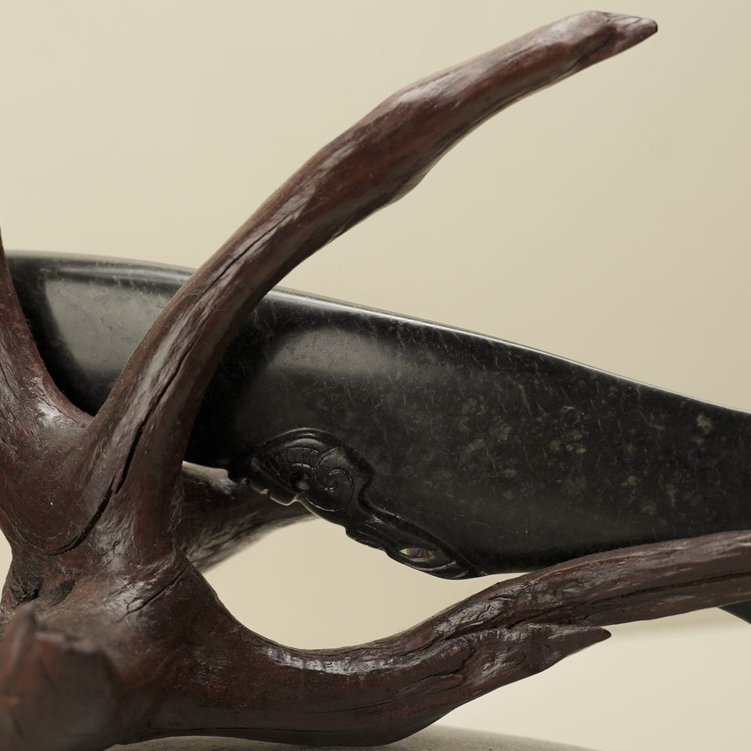 Wahaika Pounamu Club Sculpture – Kaitiaki of Tradition