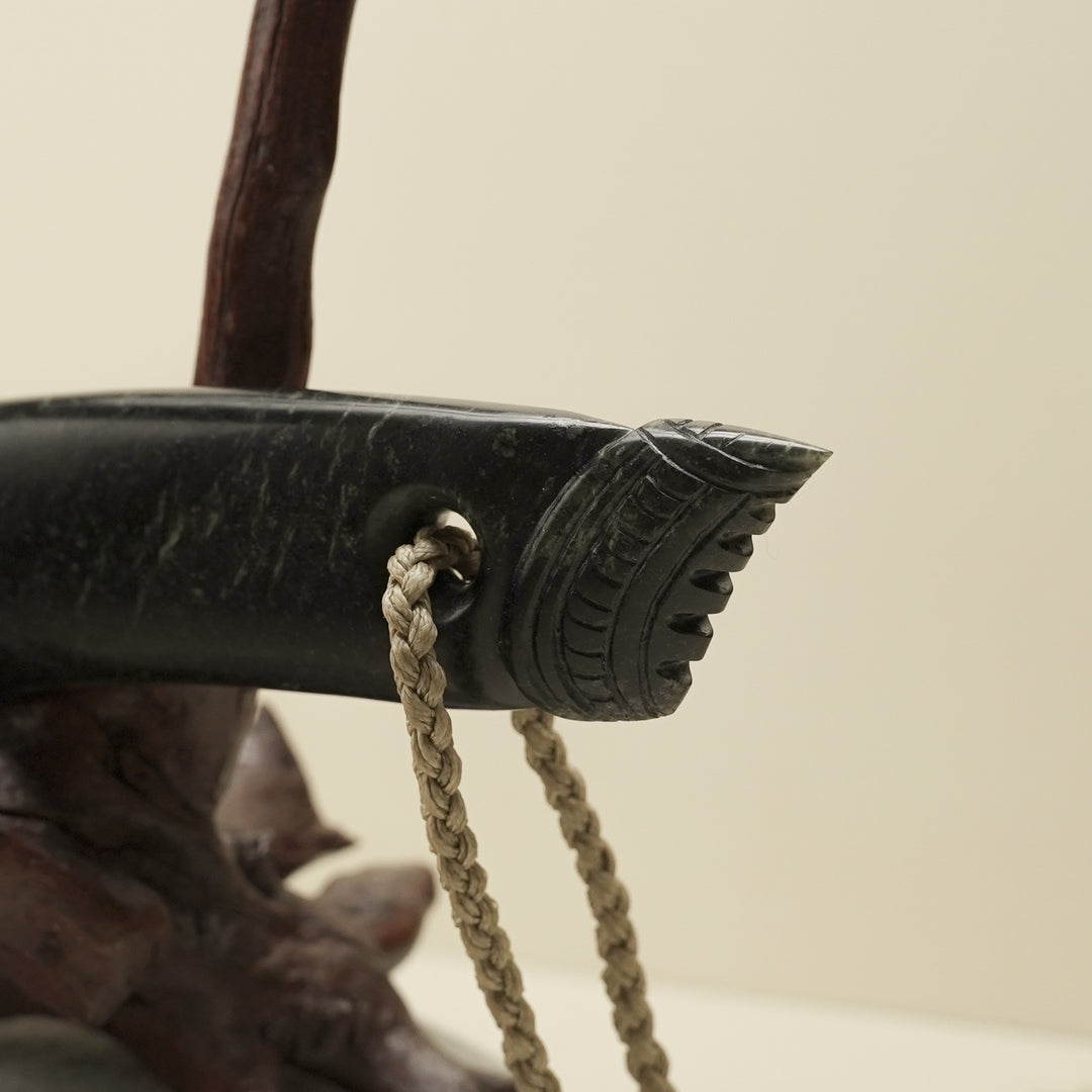 Wahaika Pounamu Club Sculpture – Kaitiaki of Tradition
