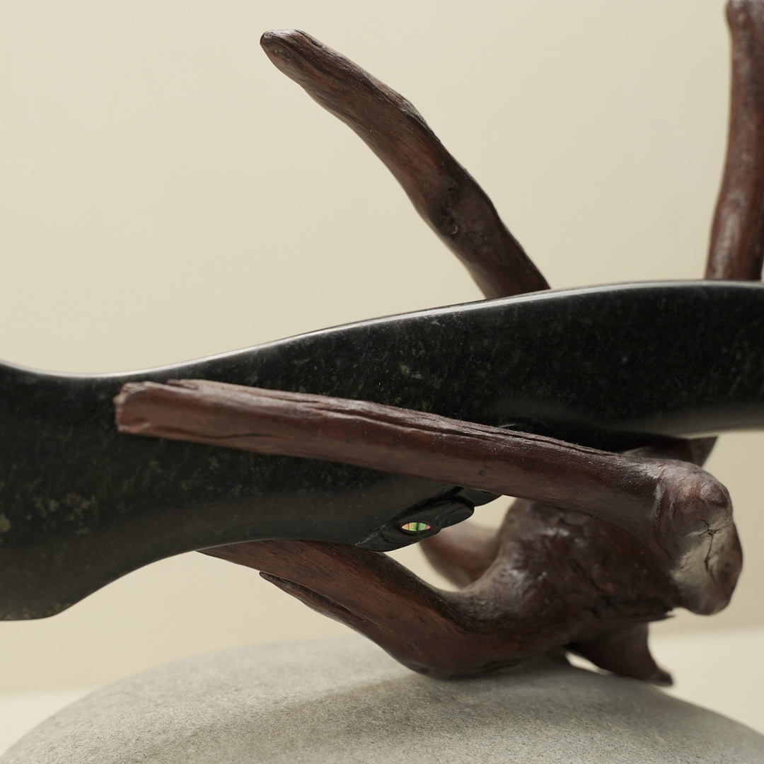 Wahaika Pounamu Club Sculpture – Kaitiaki of Tradition
