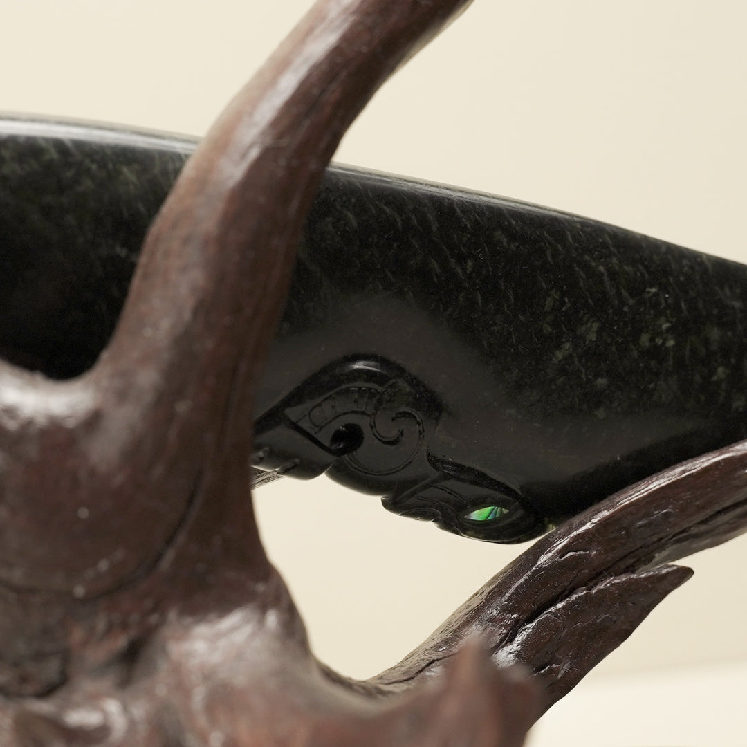 Wahaika Pounamu Club Sculpture – Kaitiaki of Tradition