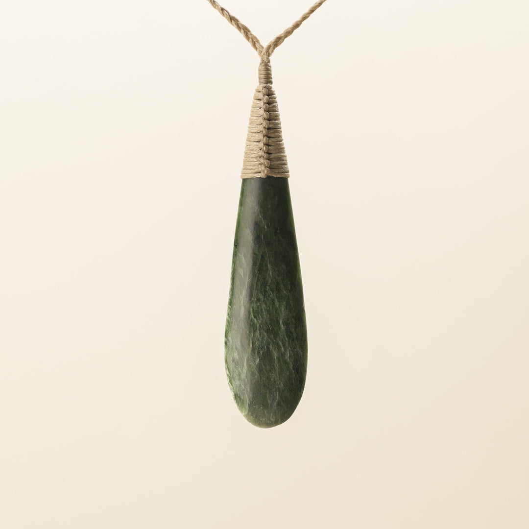 Large Roimata Pounamu Pendant