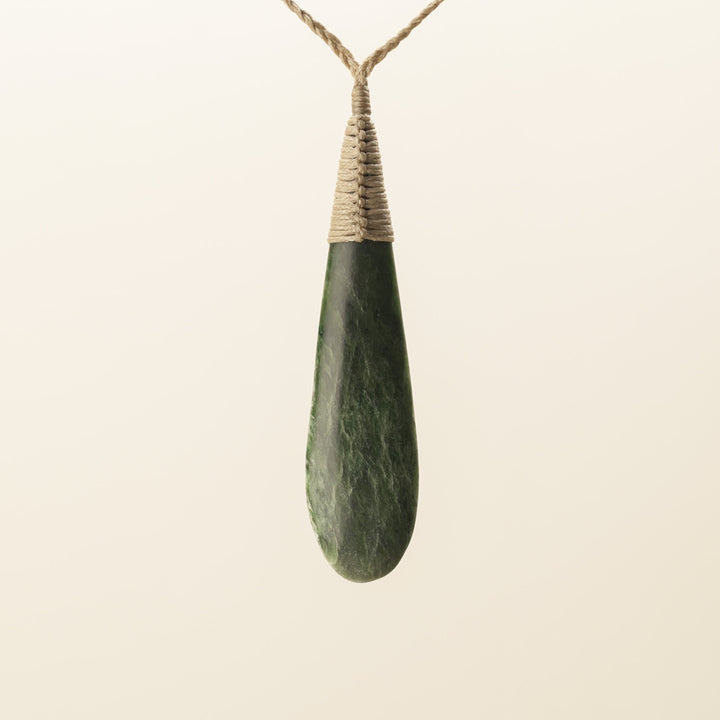 Large Roimata Pounamu Pendant