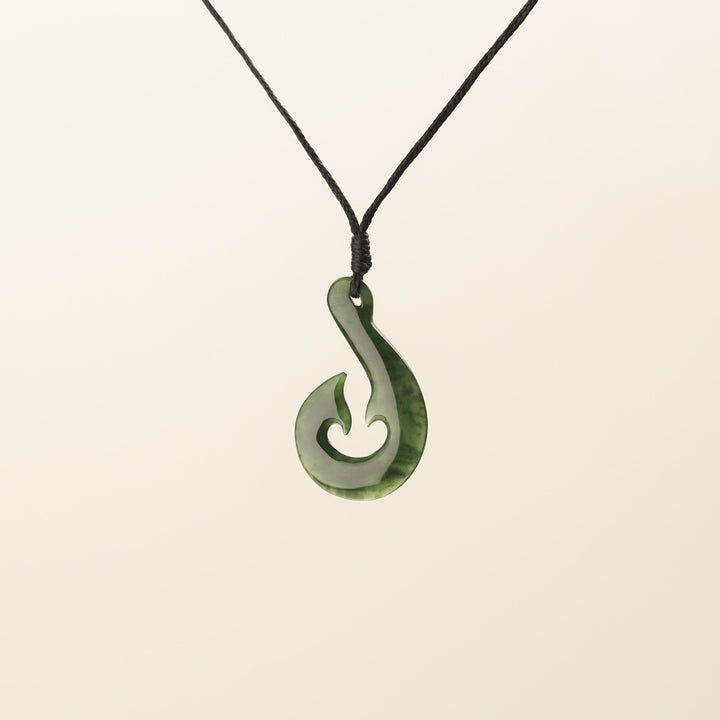 Greenstone Hei Matau Medium Pendant