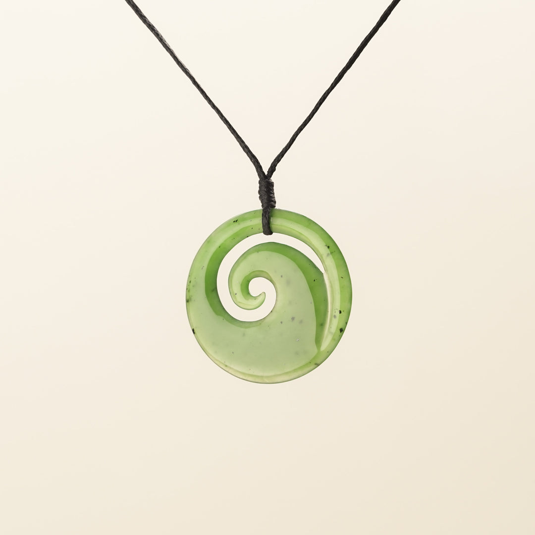 Koru Medium Greenstone Pendant