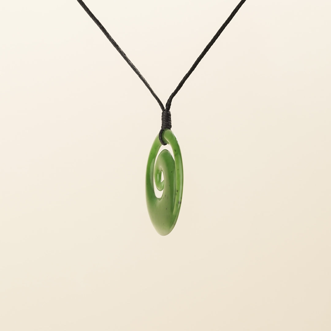 Koru Medium Greenstone Pendant
