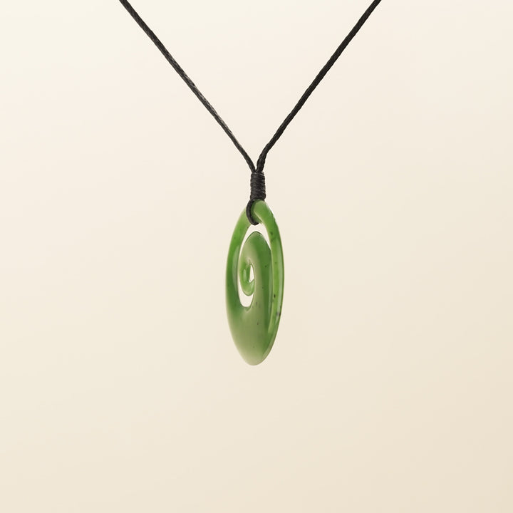 Koru Medium Greenstone Pendant
