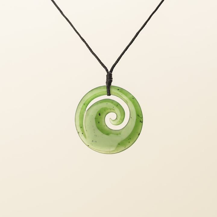 Koru Medium Greenstone Pendant