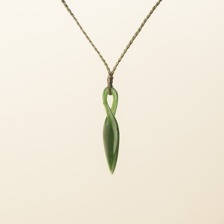Single Pikorua Greenstone Pendant