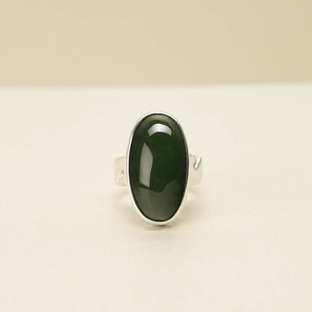 Sterling Silver Kawakawa Pounamu Ring