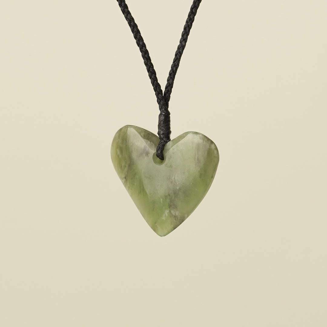 Manawa Heart Small Kahurangi Pounamu Pendant